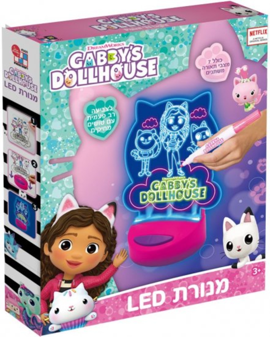 מנורת LED לצביעה מבית Gabbys Dollhouse