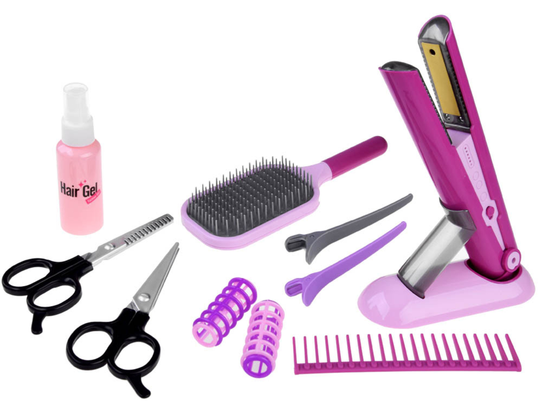 סט עיצוב שיער, מברשת מחליק שיער למספרה