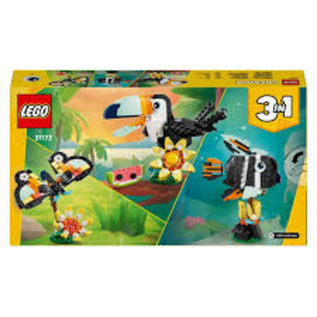 לגו Creator 3in1 – חיות בר: דמות טוקן טרופי (31173) Lego -