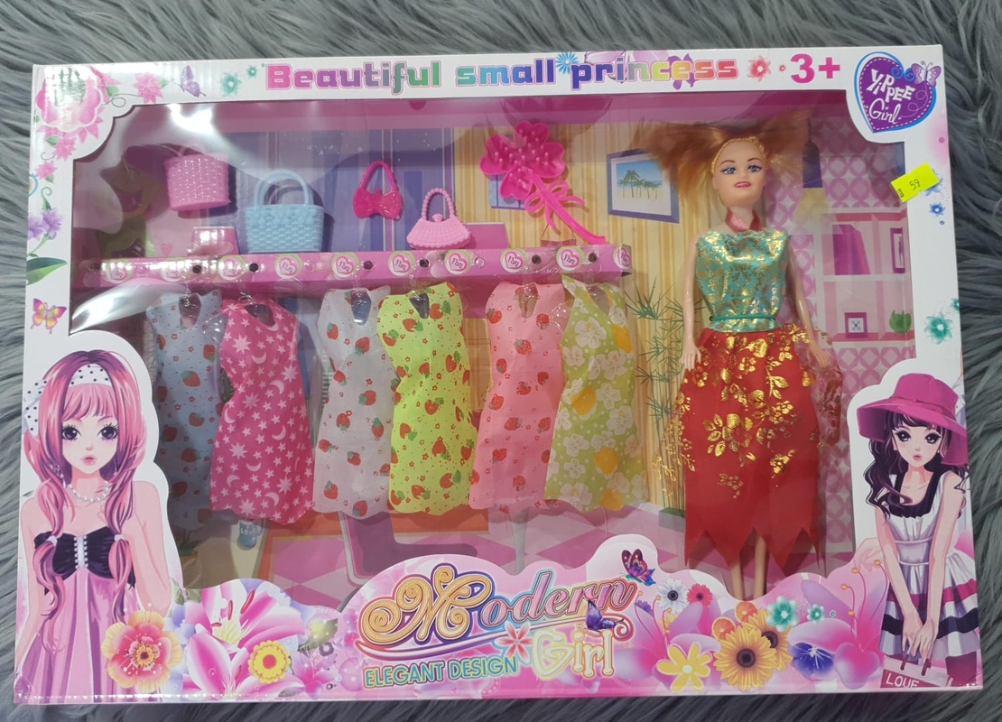 دمية مع خزانة ملابس SMALL PRINCESS