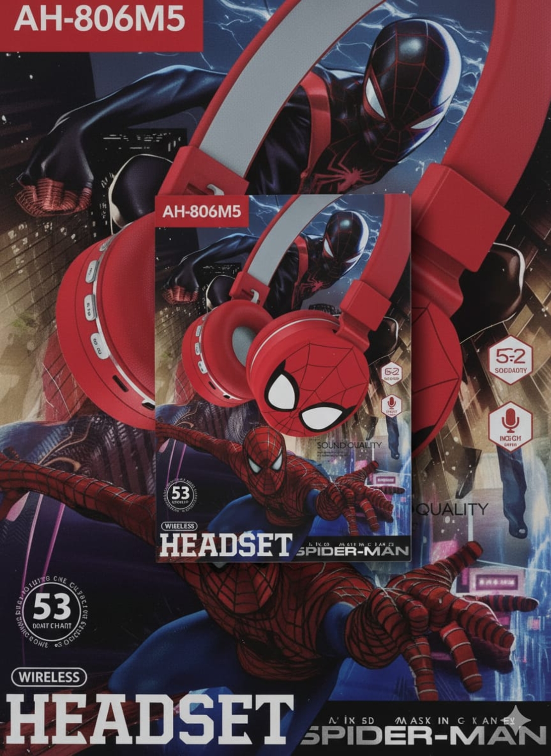 سماعات الرأس Red Spider-Man  - Marvel - -BT