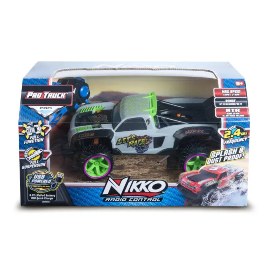 NIKKO רכב שטח 4X4 על שלט, דגם PRO TRUCKS- ירוק
