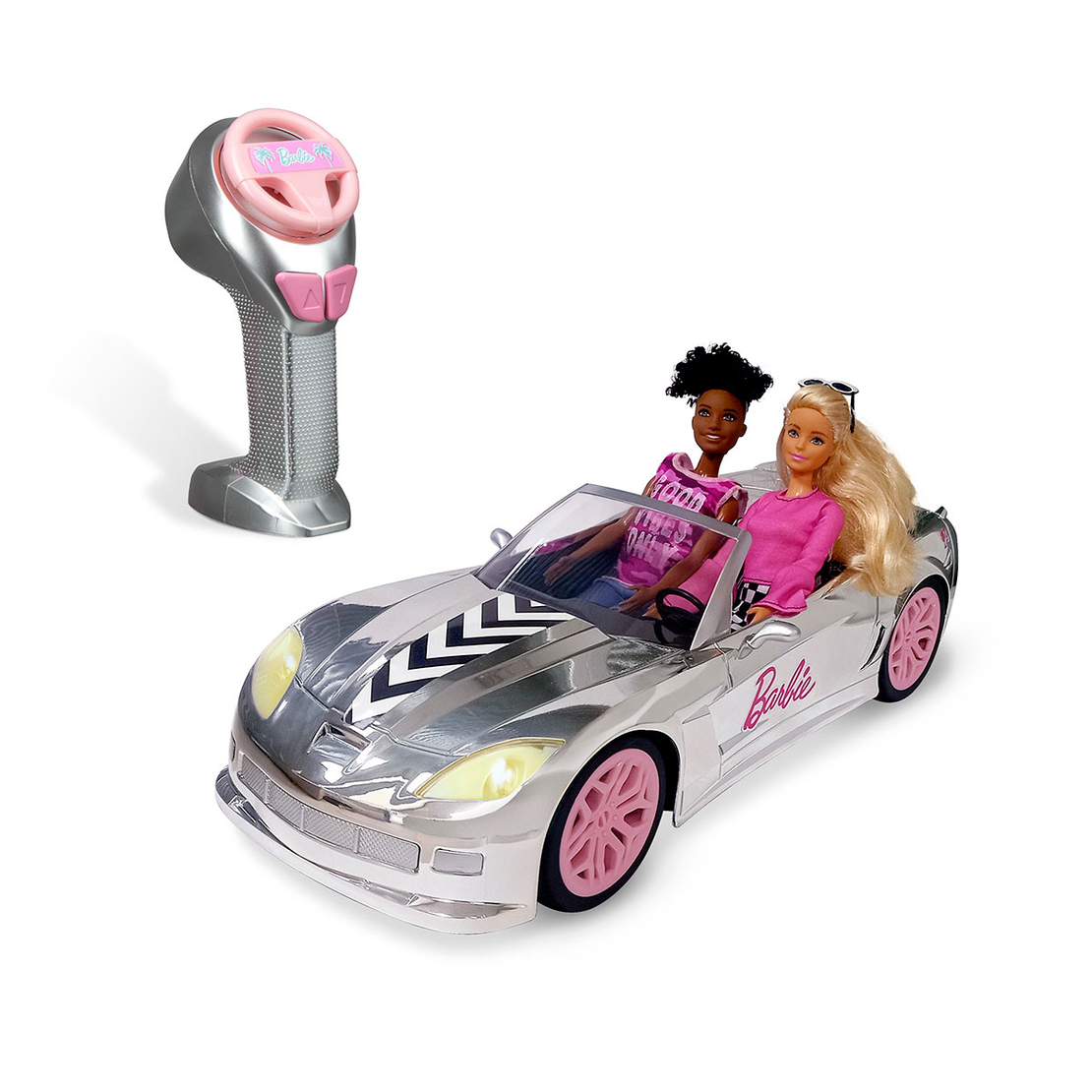 מכונית שלט ברבי CHROMED SILVER