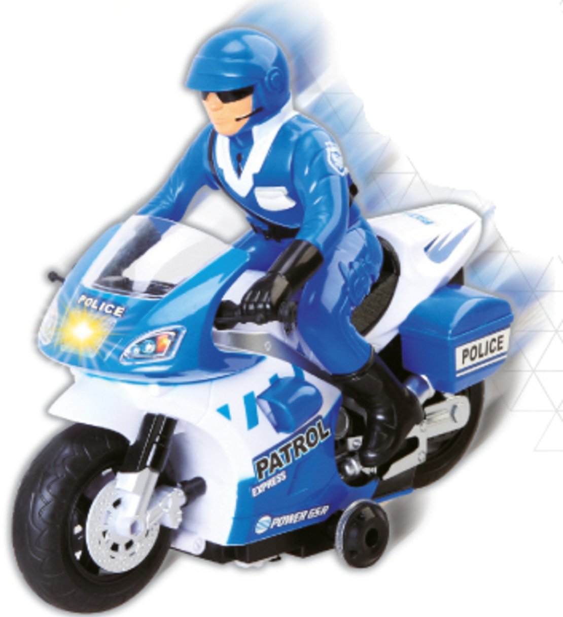 אופנוע שלט רחוק 2 ערוצים דגם POLICE RACER סוללות