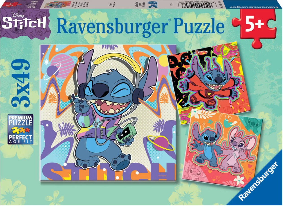 3 ألغاز ستيتش مكونة من 49 قطعة Stitch