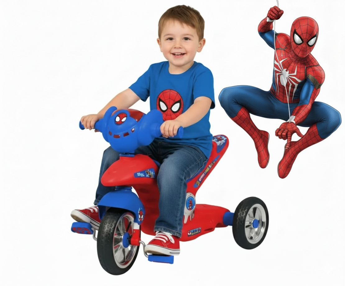 תלת אופן ספידרמן -  עם מנגינות