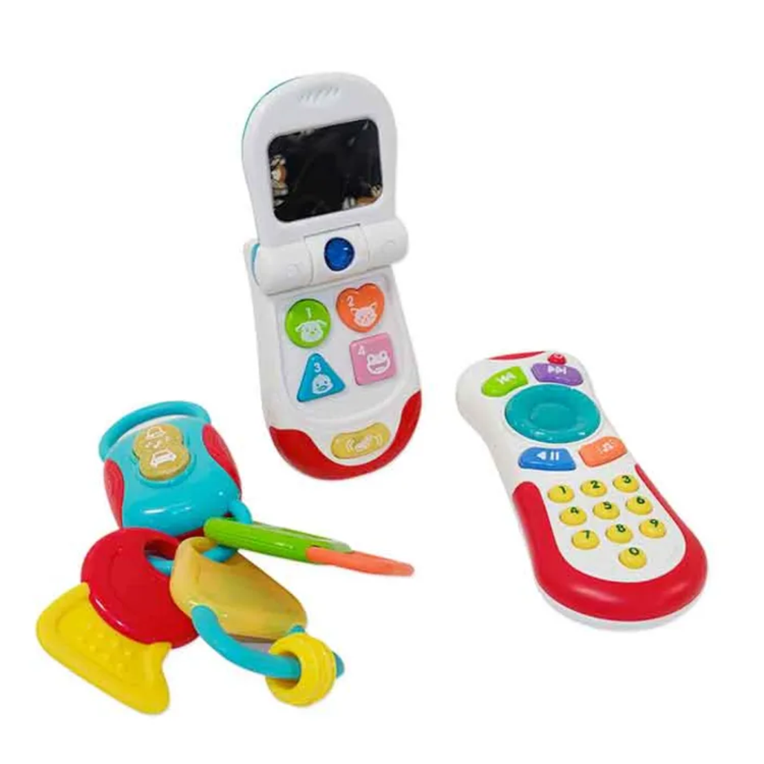 مجموعة خشخيشة الأطفال من WINFUN  مع الضوء والصوت