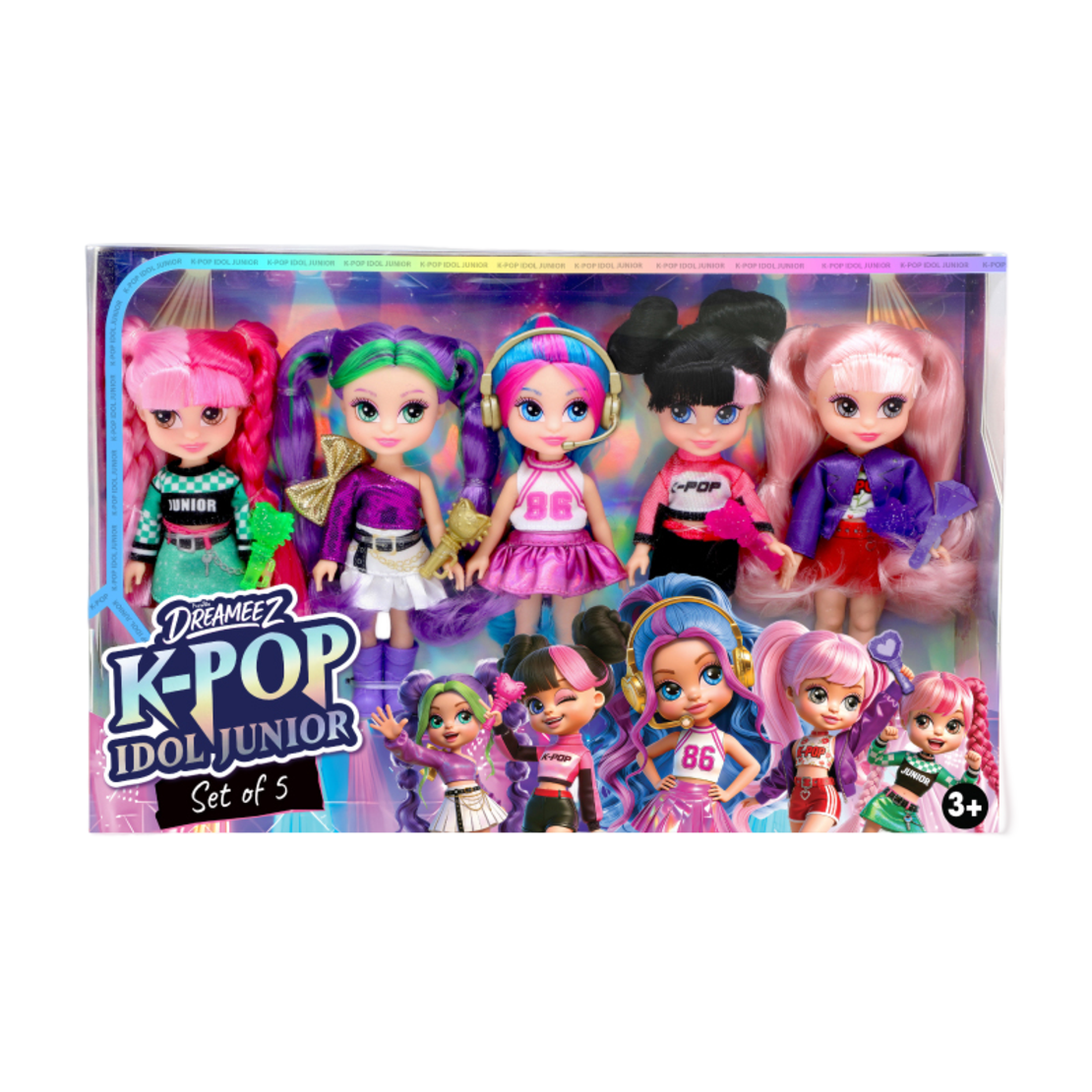 מארז 5 בובות K-POP Idol Junior בגובה 12 ס”מ – Dreameez