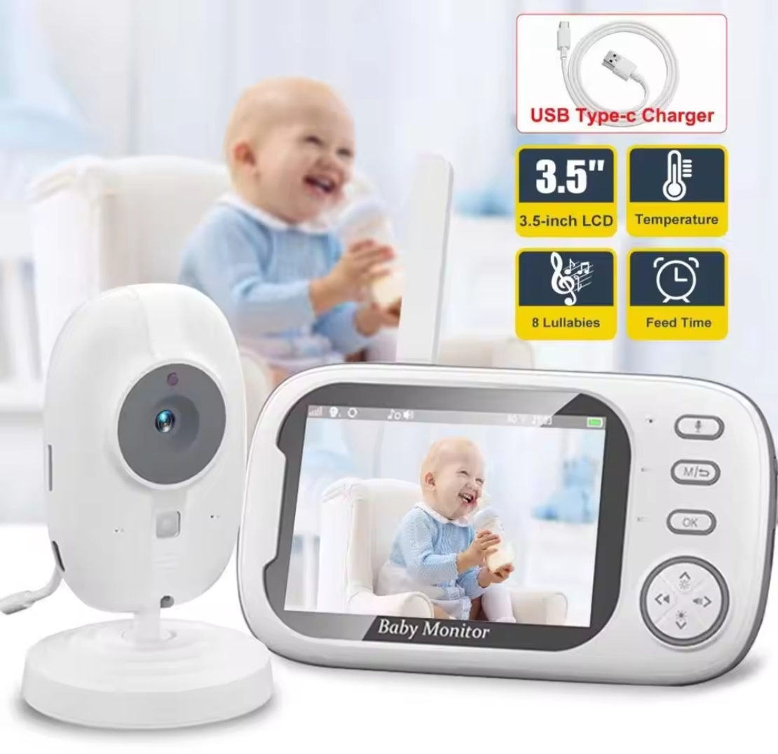 בייבי מוניטור מצלמה אינטרקום דו כיווני מסך גדול