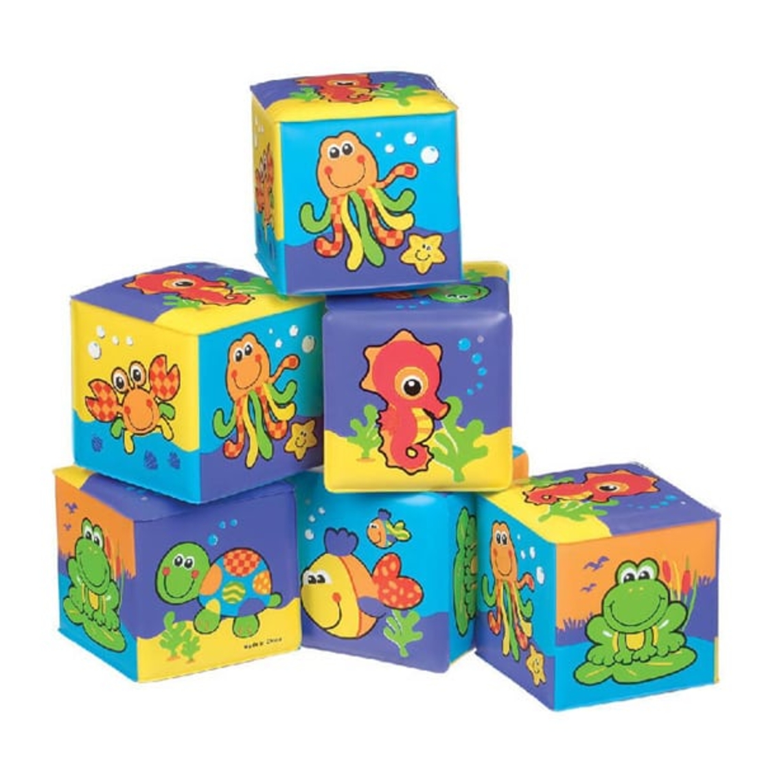 קוביות רכות לאמבטיה playgro