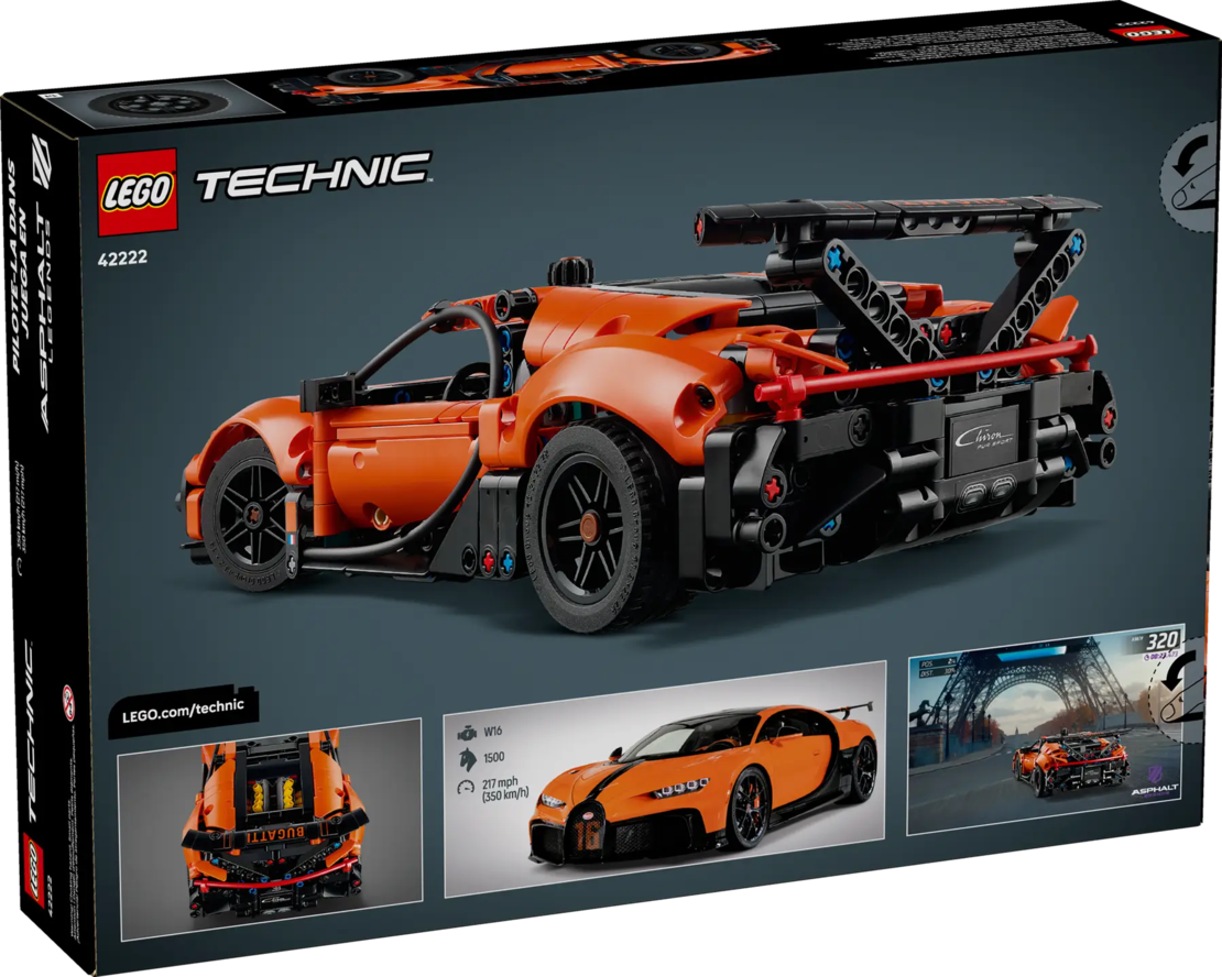 لغو تكنيك – السيارة المصنعة من قبل Bugatti Chiron Pur (42222) LEGO