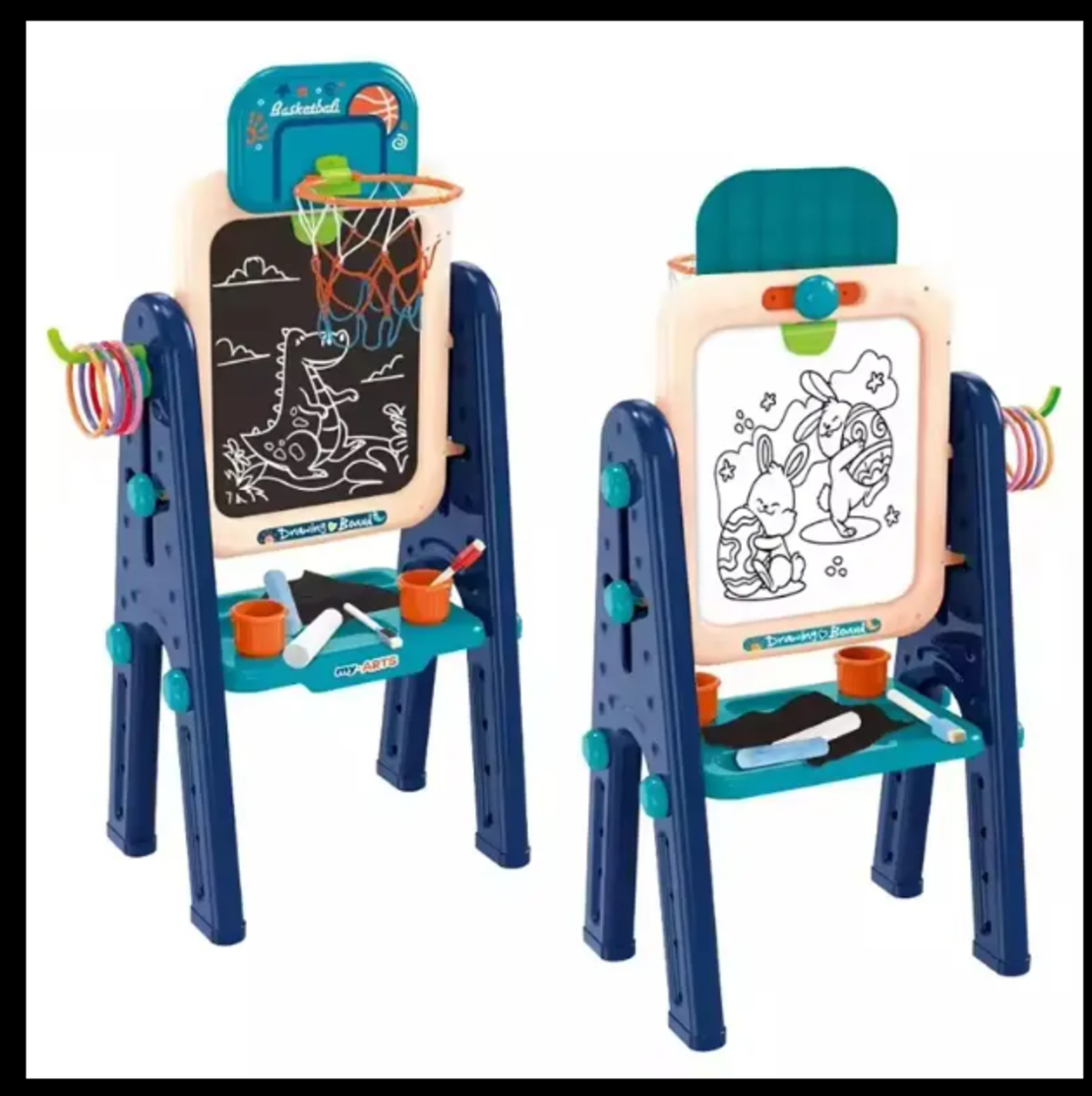 לוח ציור + מתקן כדור סל 102CM