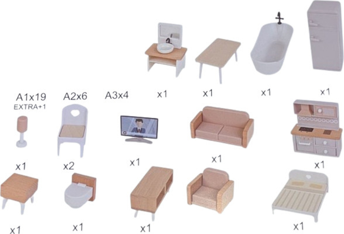 בית בובות קלאסי מעץ - Pit Toys