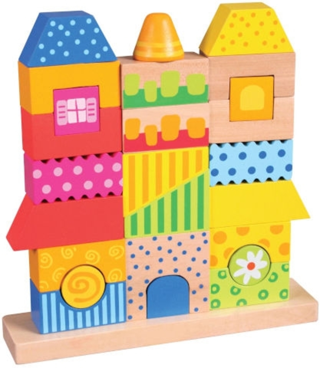 أحجية مكونة من 26 قطعة على شكل منزل pit toys -