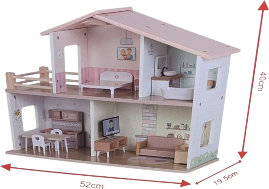 בית בובות קלאסי מעץ - Pit Toys