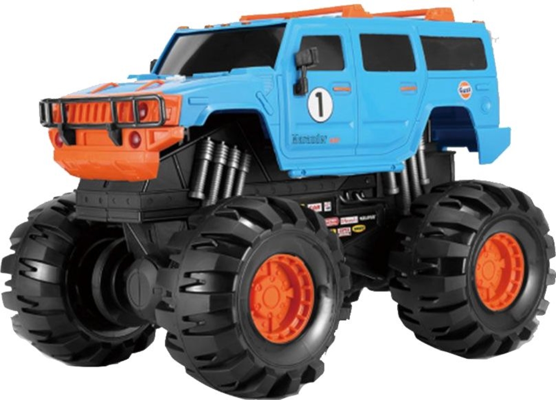 רכב שטח עם גלגלים ענקיים -  Monster Truck Hummer