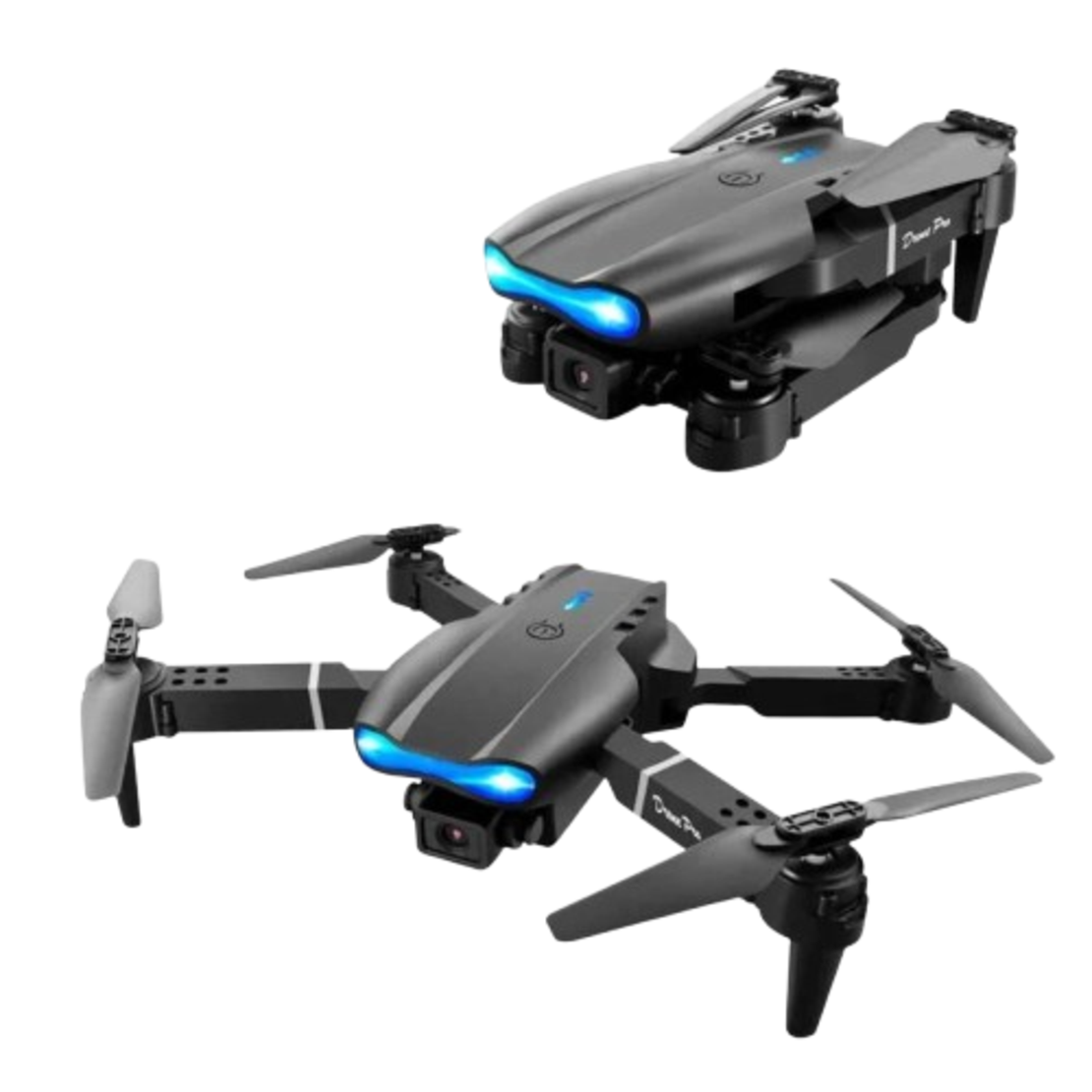 רחפן נטען Pocket Drone עם מצלמת WIFI, זרועות מתקפלות ושלט רחוק (שחור או לבן)