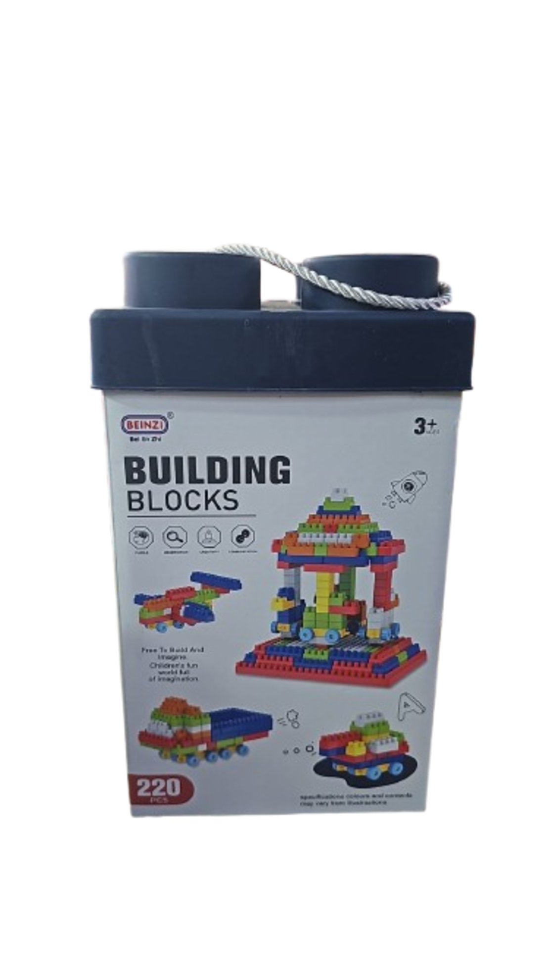 קוביות הרכבה  220 חלק PLAY & LEARN BUILDING BLOCKS