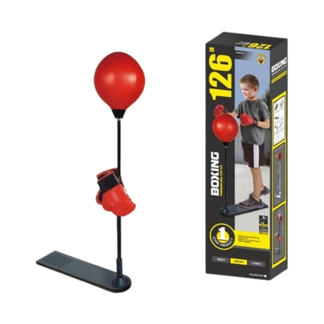 אגס אגרוף רצפתי כולל כפפות