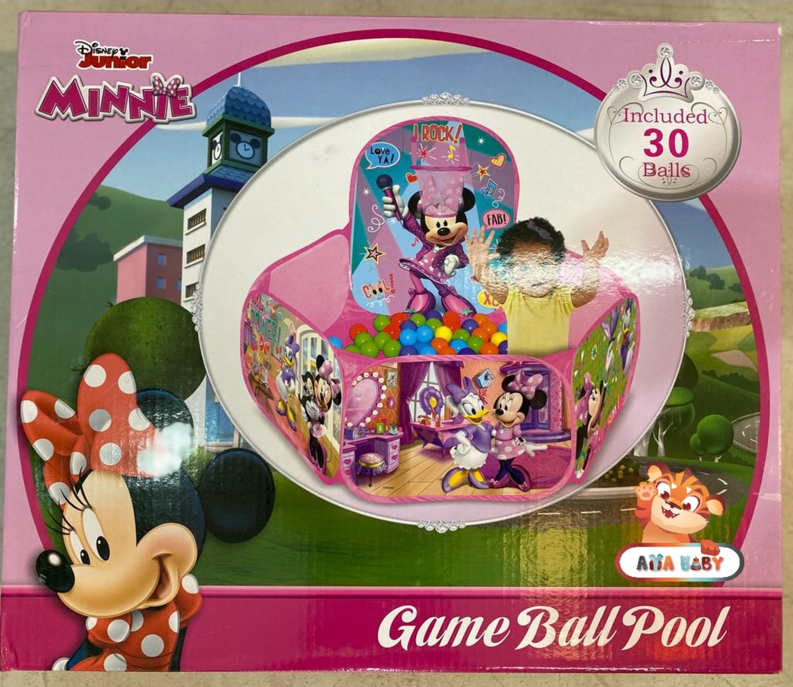 بركة طابات دزني ميني مع 30 طابة Minnie Mouse