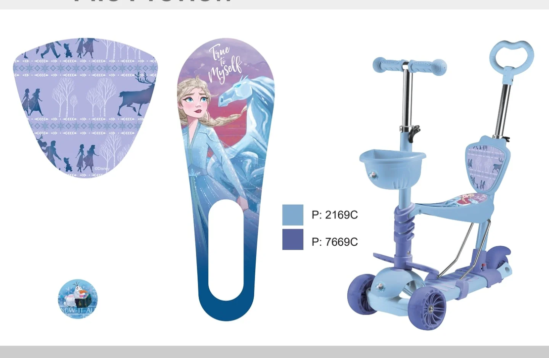 سكوتر دزني مع مقعد  Frozen