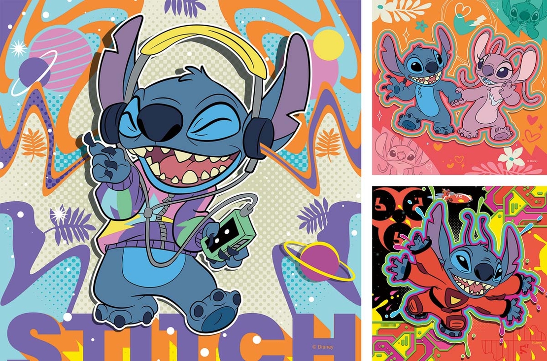 3 ألغاز ستيتش مكونة من 49 قطعة Stitch
