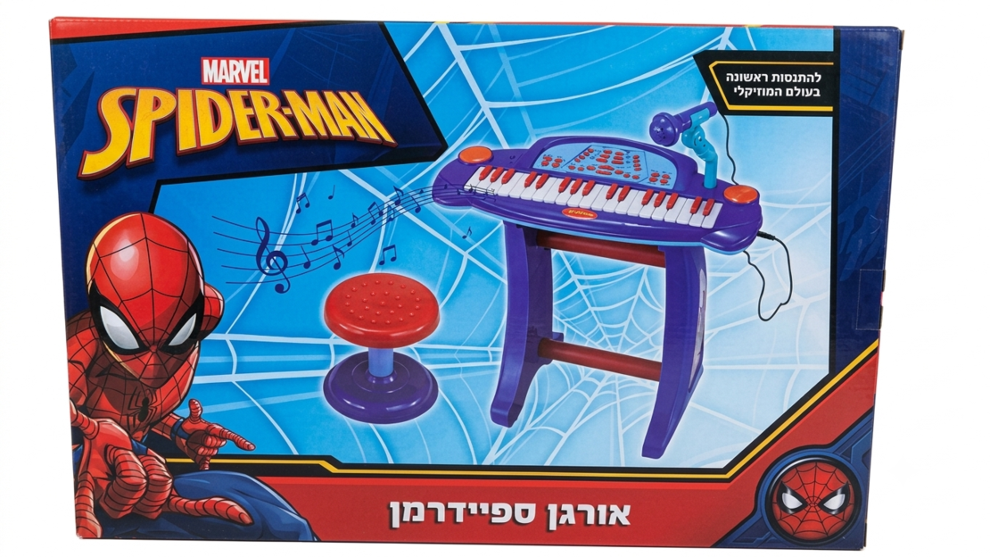 بيانو 3*1 مع كرسي وميكروفون SPIDERMAN