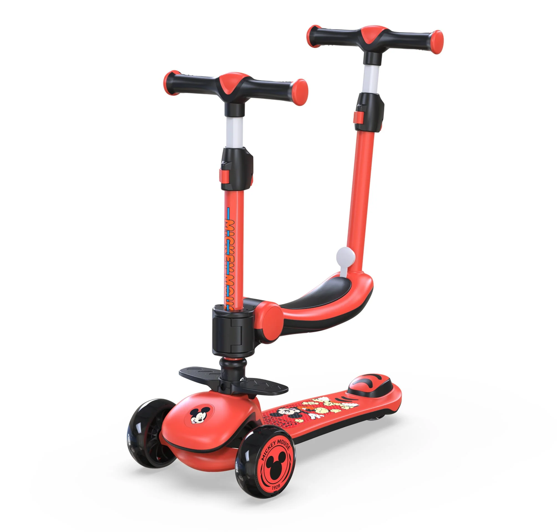 سكوتر ديزني ميكي مع مقعد ومقبض