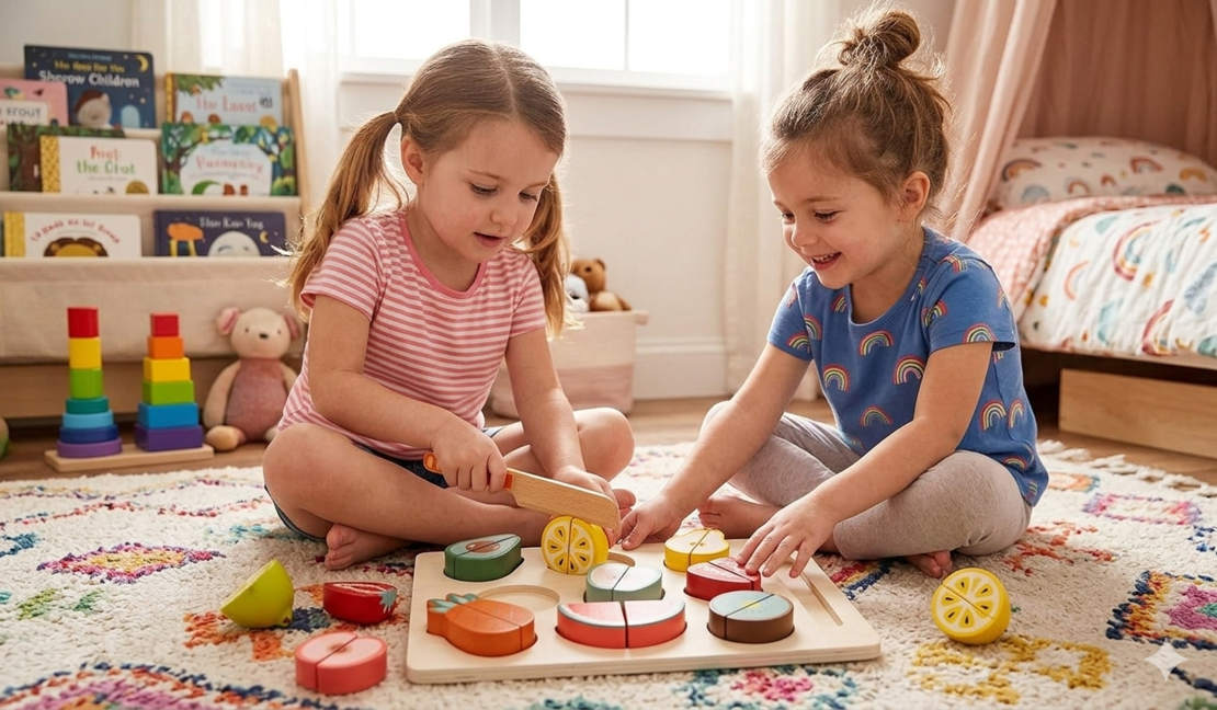 פאזל חיתוך פירות Pit Toys