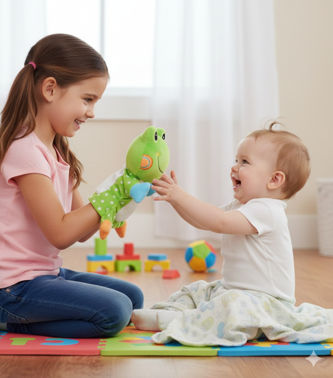 בובת כפפה מבית Pit Toys - צפרדע