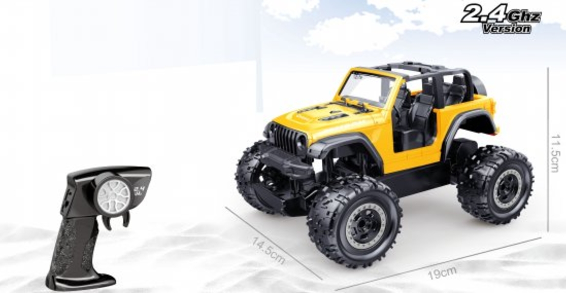 - רכב שטח 1:20 Champion Jeep 2.4Ghz מבית Trendy Machina - צבע אדום