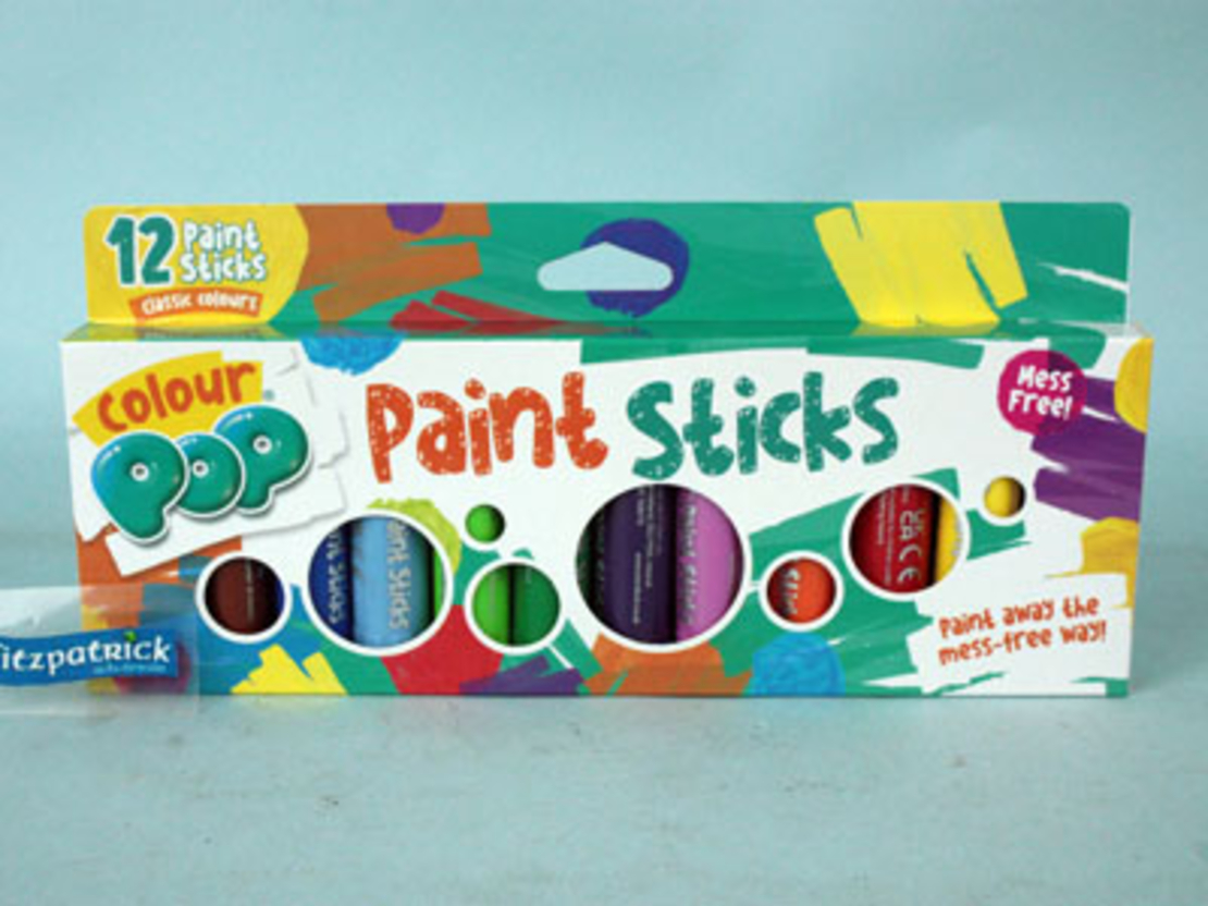 Paint POP الألوان للرسم على أسطح مختلفة بدون أوساخ من هيلد - 12 وحدة