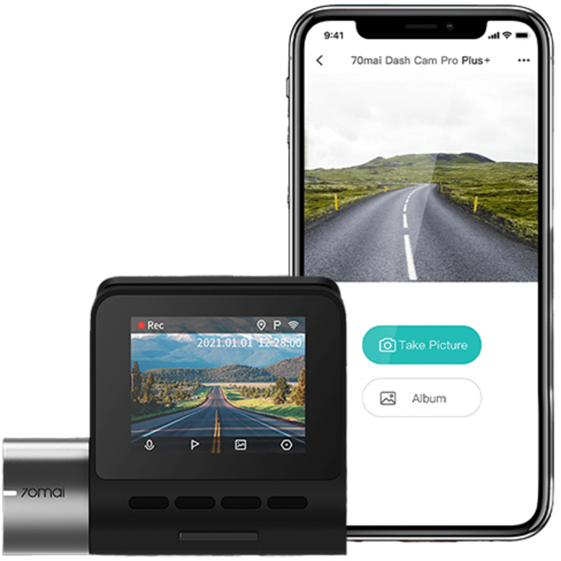 מצלמת דרך קדמית לרכב 70mai Dash Cam Pro Plus+ A500S
