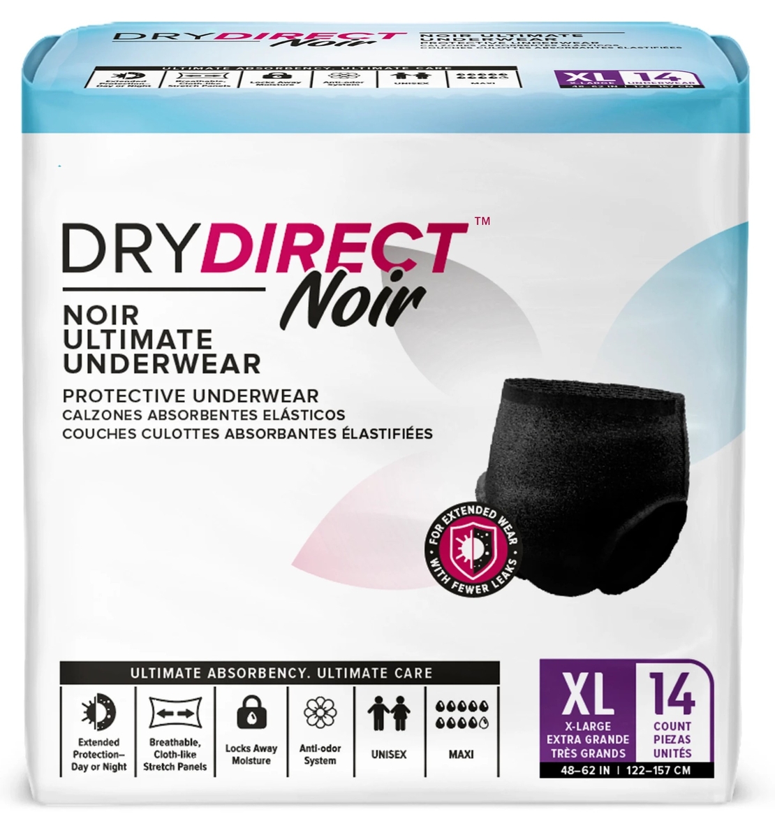 תחתון שחור DRY DIRECT(אגוסן) מידה XL