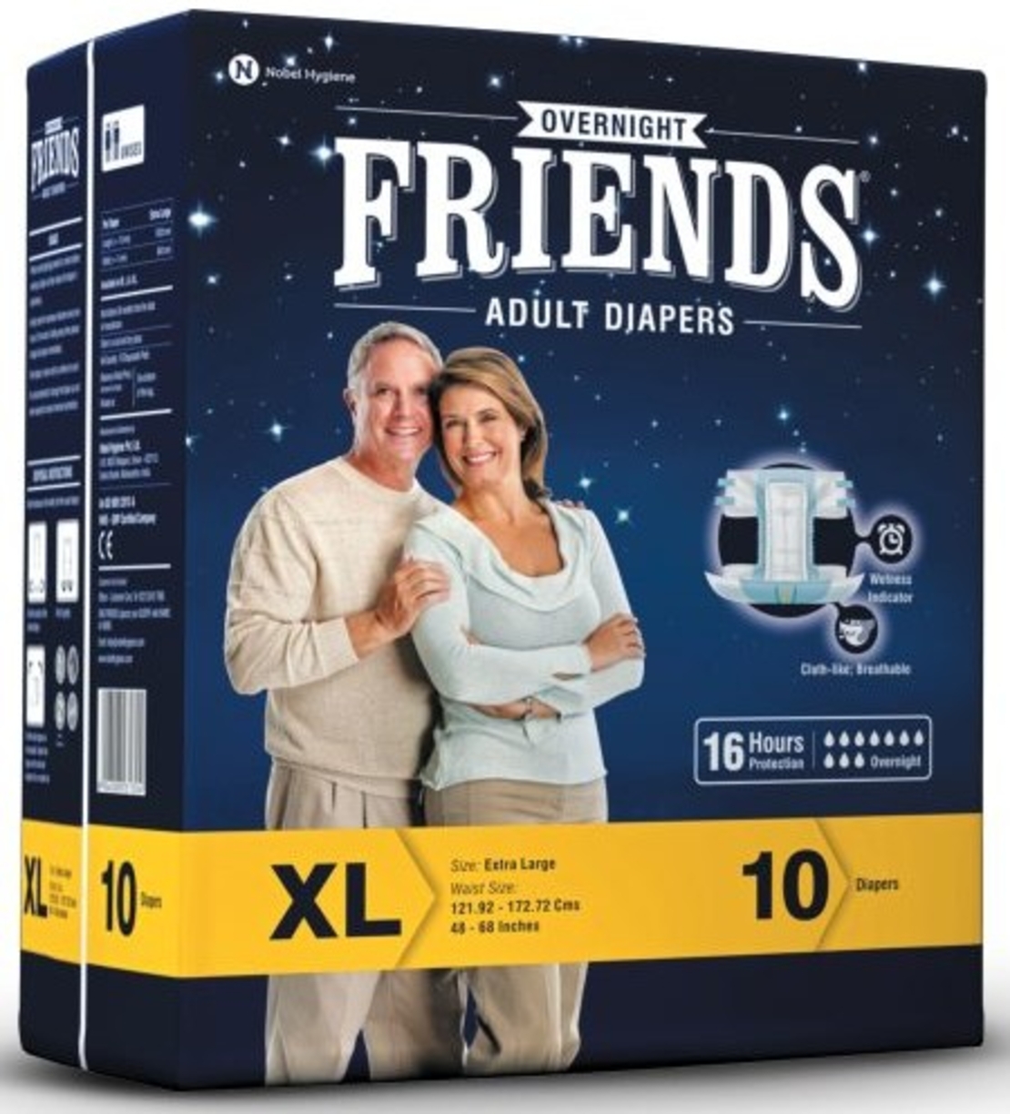 חיתול FRIENDS מידה XL כמות 10 יחידות