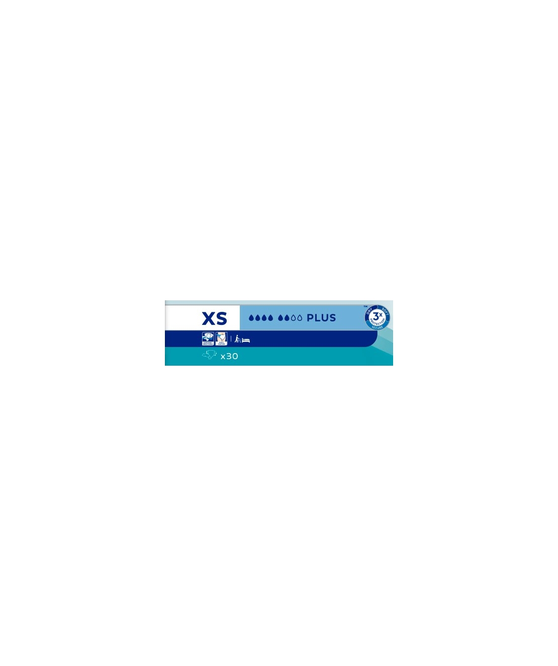 TENA- חיתול סליפ פלוס מידה XS  כמות 30 יחידות