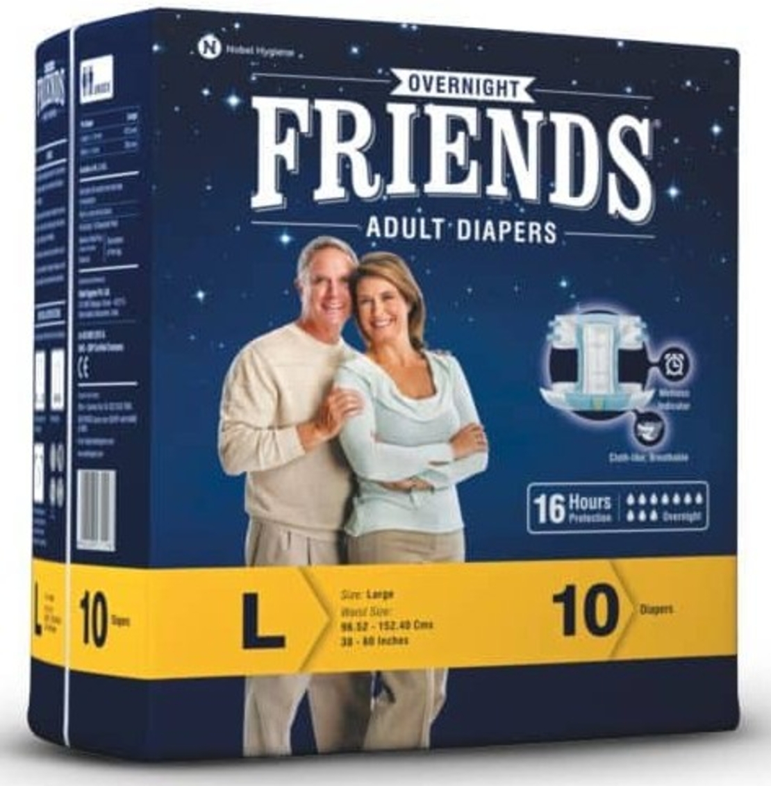 חיתול FRIENDS מידה L כמות 10 יחידות