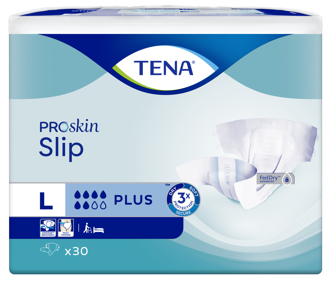 TENA - חיתול סליפ פלוס מידה L כמות 30 יחידות