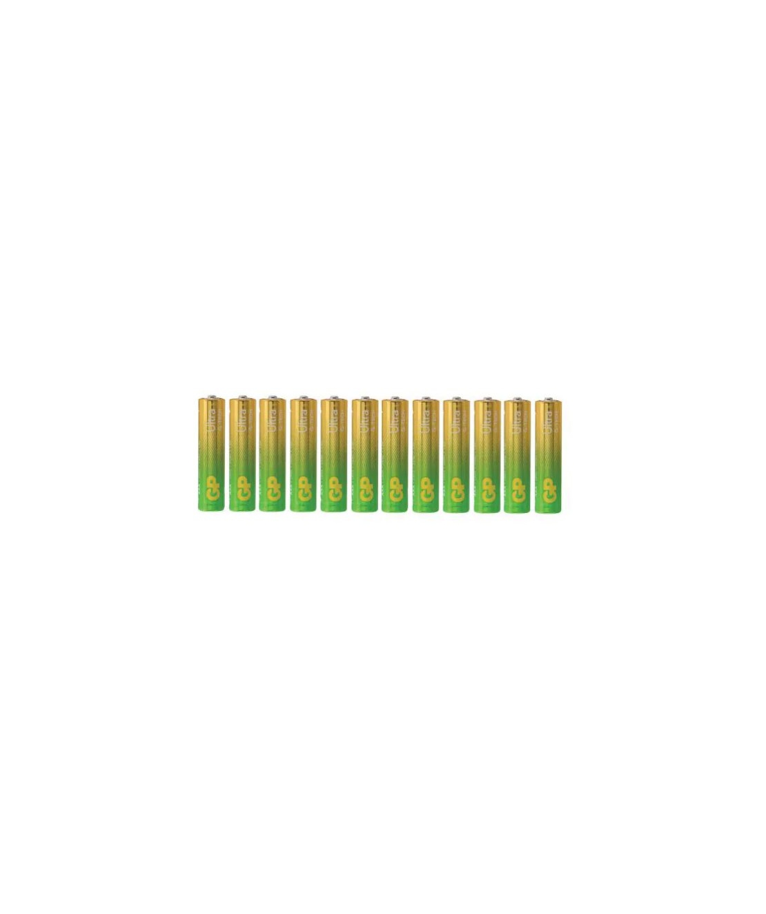 12 סוללות AAA לא נטענות דגם Ultra Alkaline של חברת GP