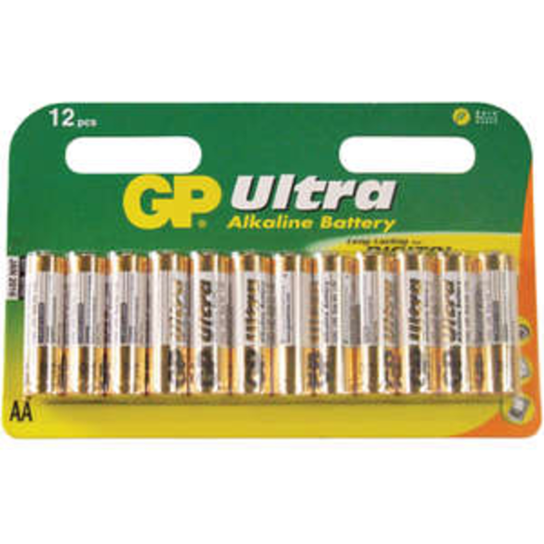 12 סוללות AA לא נטענות דגם Ultra Alkaline של חברת GP