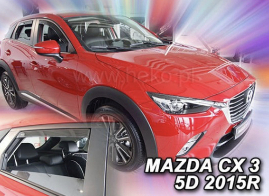 מגני רוח בהשחלה HEKO למאזדה CX-3 משנת 2015+
