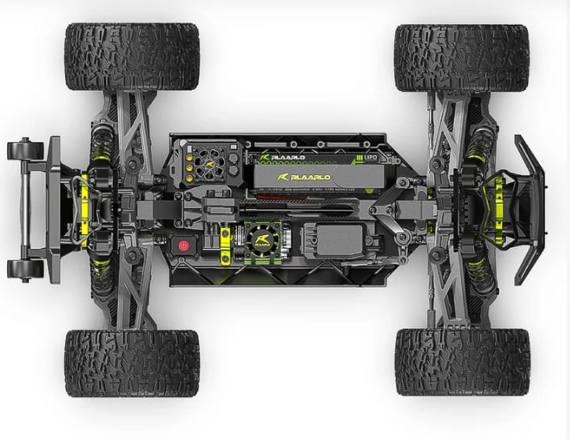 מכונית מונסטר – Rlaarlo Omni-Terminator Carbon Fiber RTR Brushless 3S 1/10 שחור
