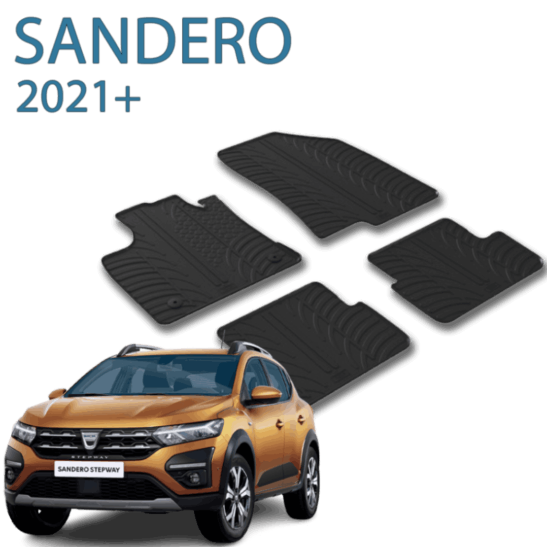 שטיחי תא נוסעים מבית Gledring עבור דאצ'יה סנדרו 2021+