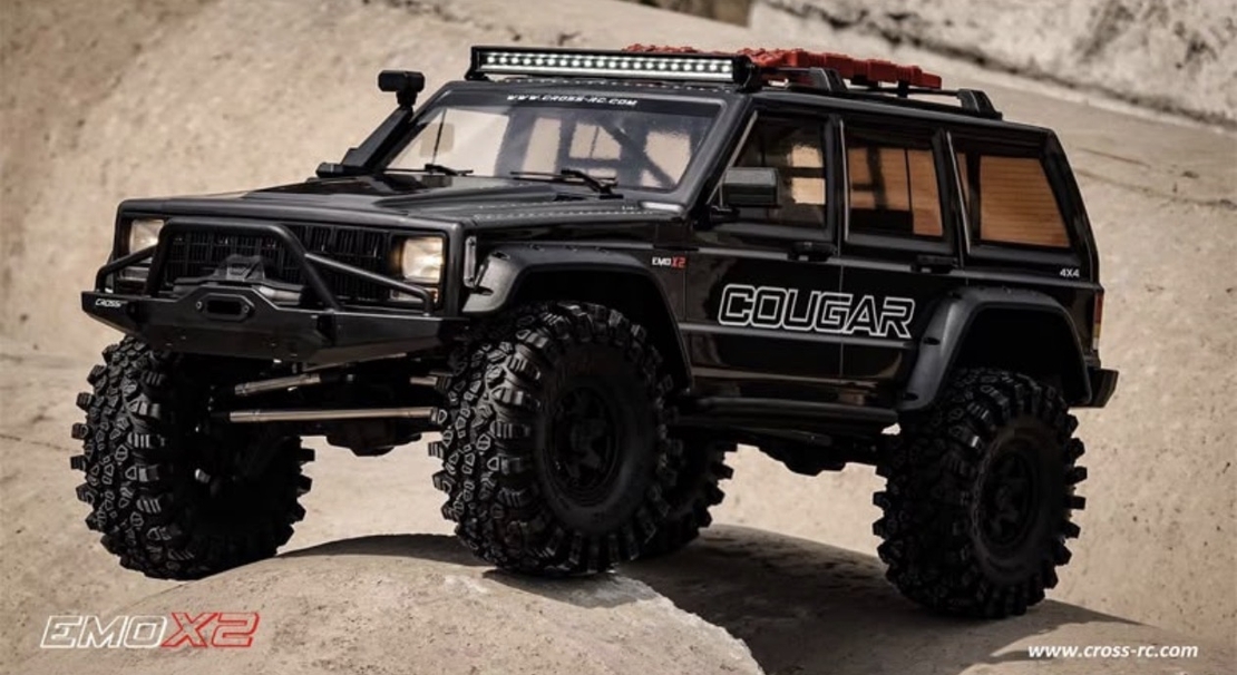 מכונית זחלן סלעים – CROSS RC EMO X2 1/8 ARTR אפור