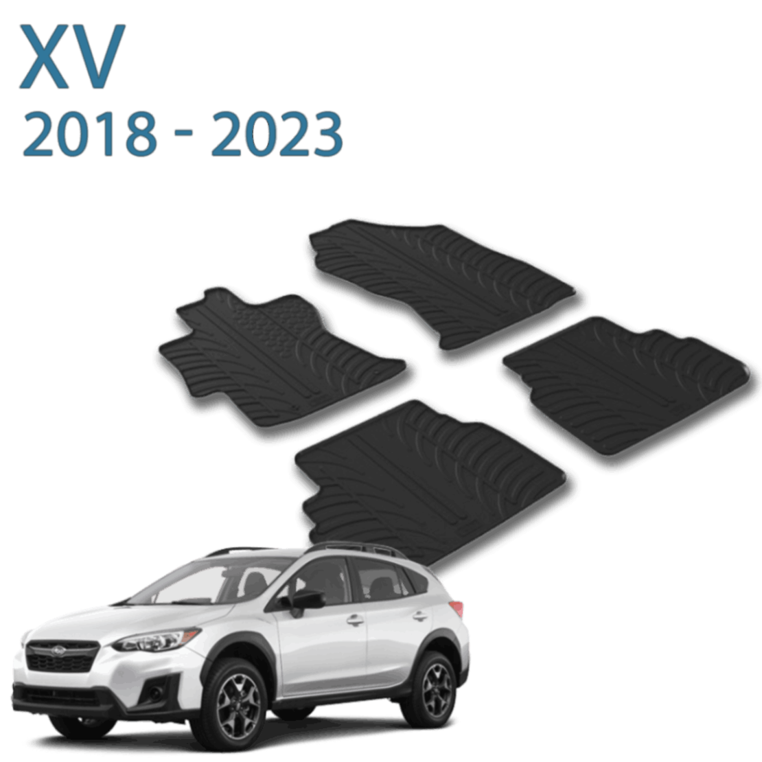 סט שטיחי Gledring עבור סובארו XV Crosstrek משנת 2018 ועד 2023