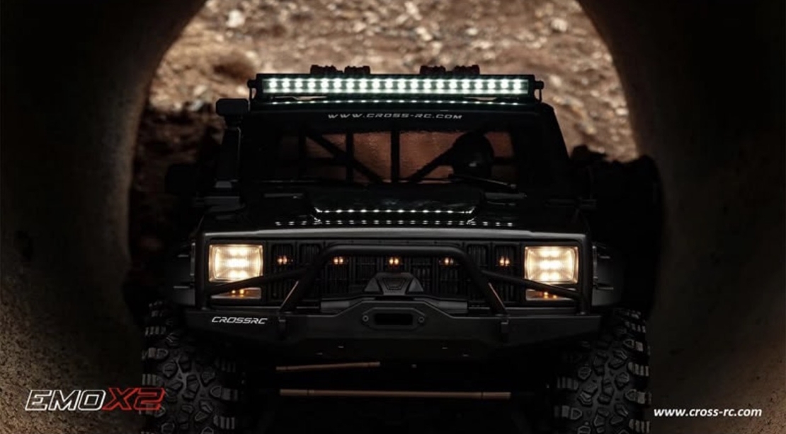 מכונית זחלן סלעים – CROSS RC EMO X2 1/8 ARTR אפור