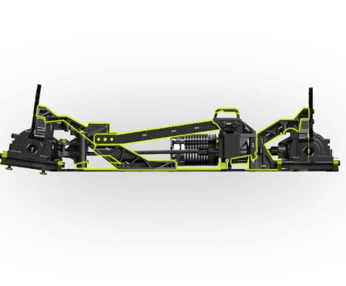 מכונית מונסטר – Rlaarlo Omni-Terminator Carbon Fiber RTR Brushless 3S 1/10 שחור