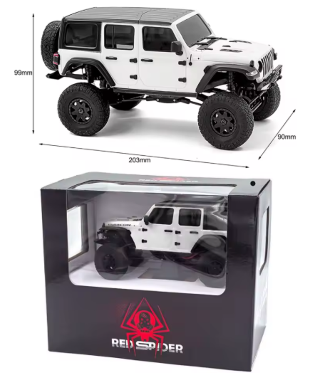 מכונית זחלן 1/24 MINI-Z 4X4 Rc Crawler RTR צהוב
