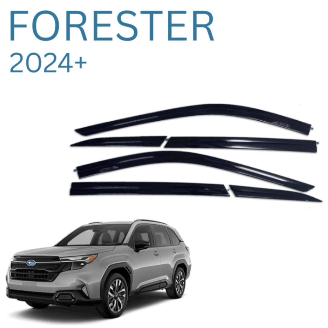 מגני רוח בהדבקה מבית Falcon לסובארו פורסטר 2024 ומעלה (6 חלקים)