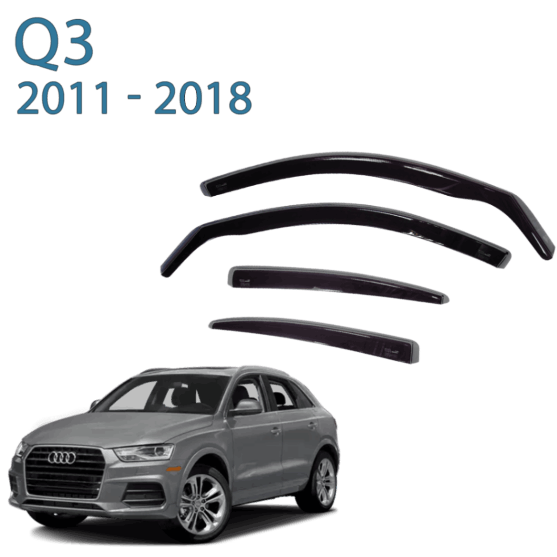 מגני רוח בהשחלה מבית HEKO עבור אאודי Q3 שנת 2011-2018